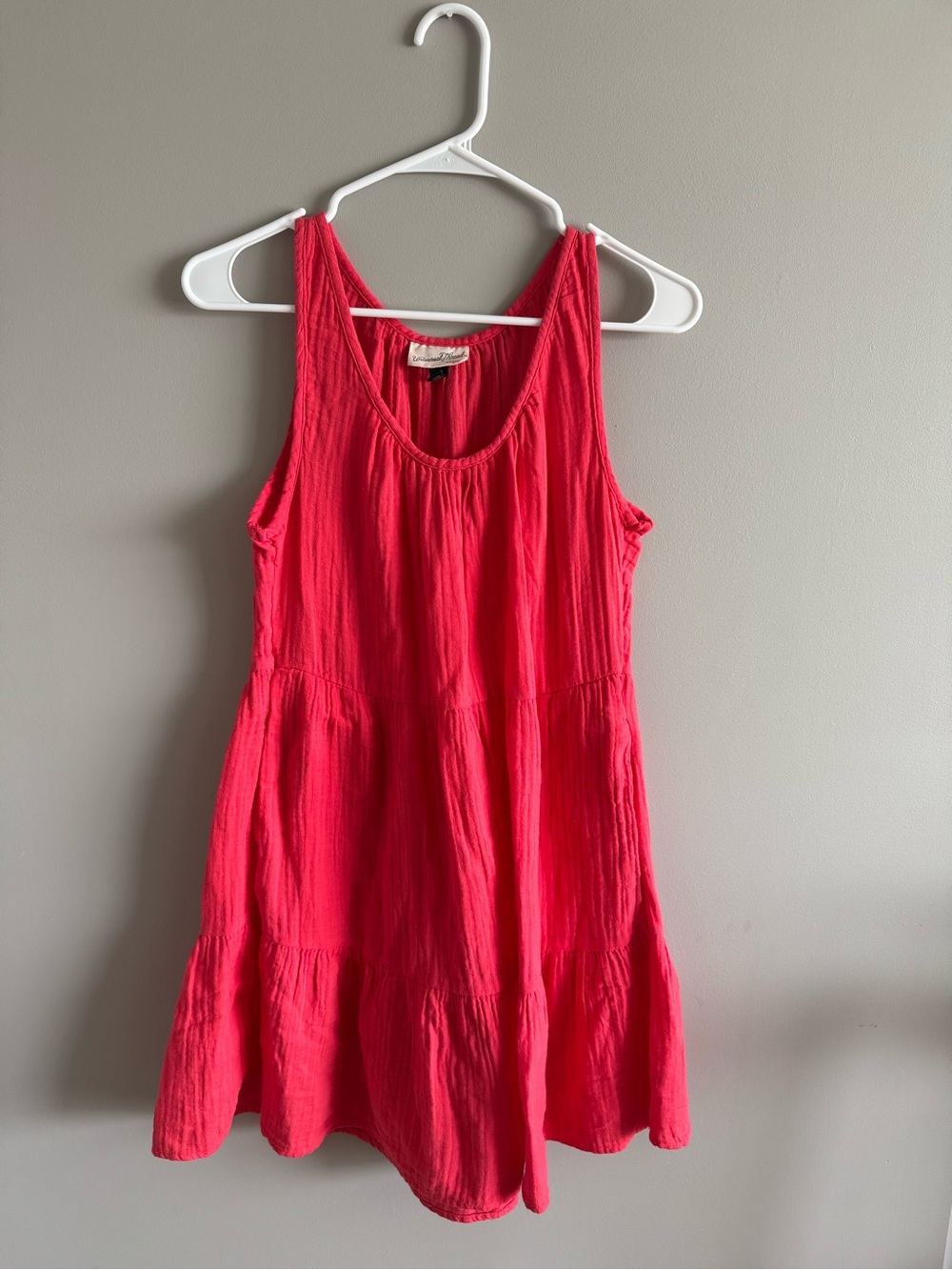 Universal Thread Bright Coral Tiered Tank Dress